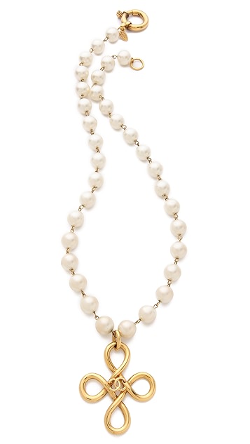 WGACA Vintage 复古 Chanel 十字架坠饰项链