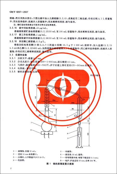 煤中锗的测定方法(GB\/T 8207-2007)\/中华