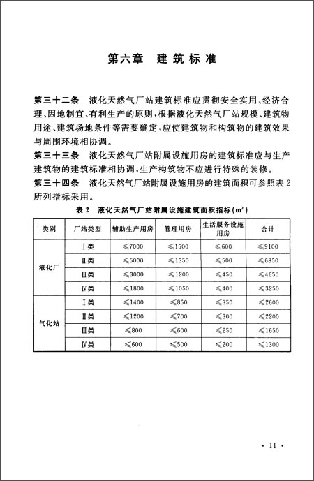 《城镇液化天然气厂站建设标准(建标151-2011