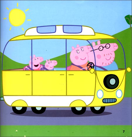 小猪佩奇泥坑简笔画