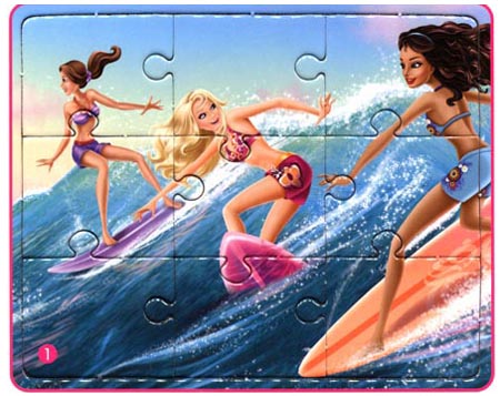 芭比公主故事拼图:芭比之美人鱼历险记\/海豚传