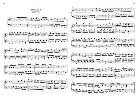 巴赫二声部与三声部创意曲(BWV772-801)(中外