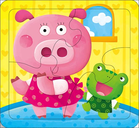 小红花·动手动脑玩拼图2(2-3岁)\/青岛出版社\/