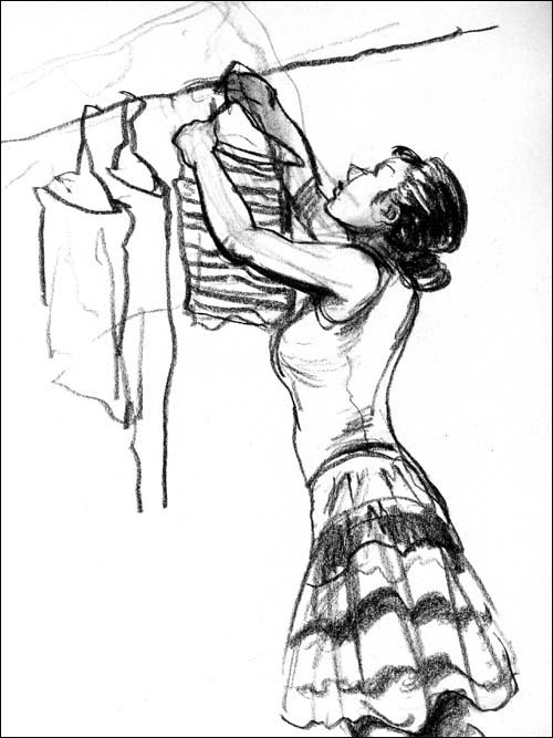 一步一步教你画古装裙