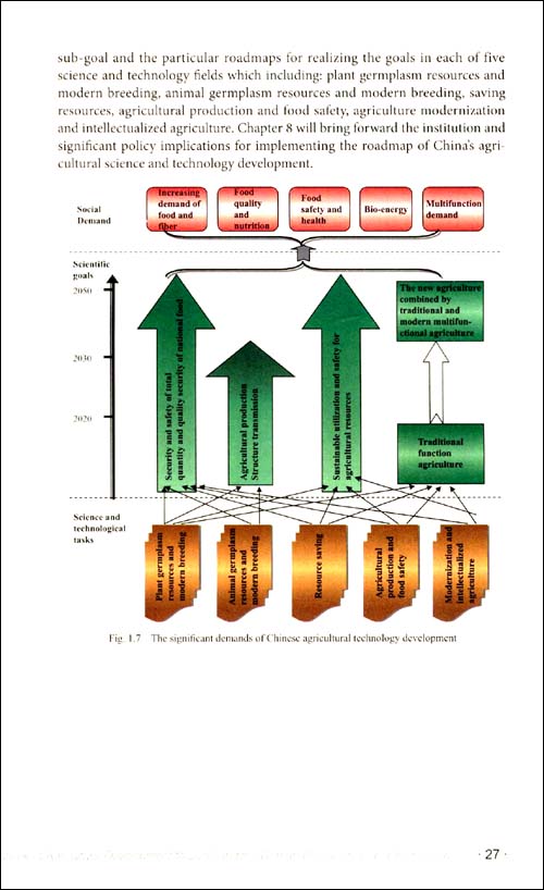 中国至2050年农业科技发展路线图(英文版)\/赵