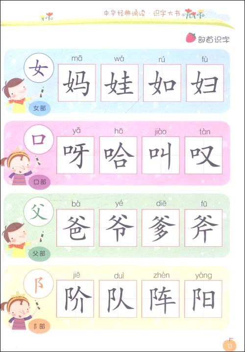 中华经典诵读识字大书:儿歌童谣\/资中勇^卢颖^