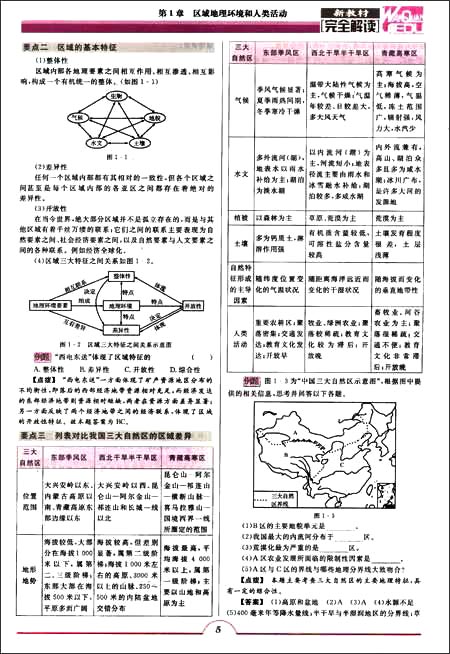 新教材完全解读:高中地理必修3(新课标?中图版
