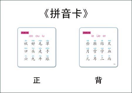拼音卡-学前必备卡