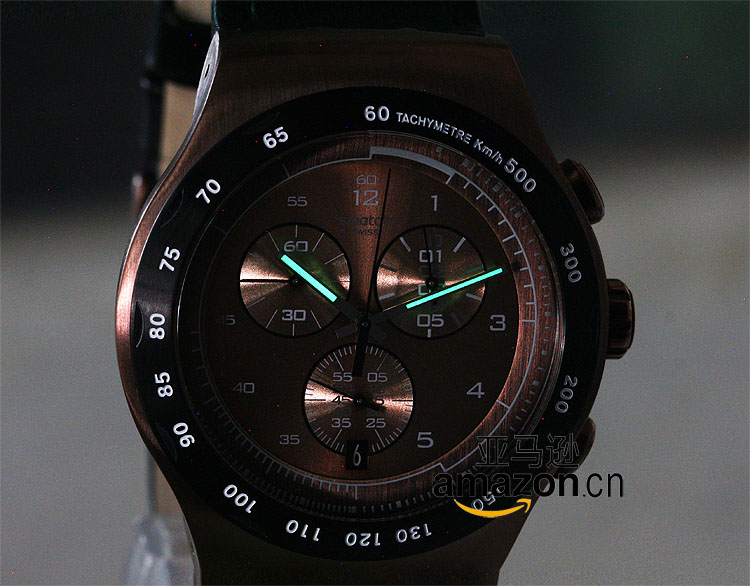 Swatch 斯沃琪 金属系列石英男士手表 铜色诱惑