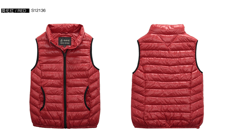 登旗下 SONW FLYING 雪中飞 <em>女式 羽绒马甲</em> X