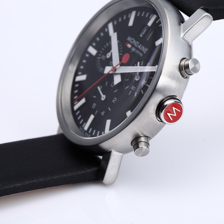 Mondaine 瑞士国铁表 运动计秒男表 A690.303