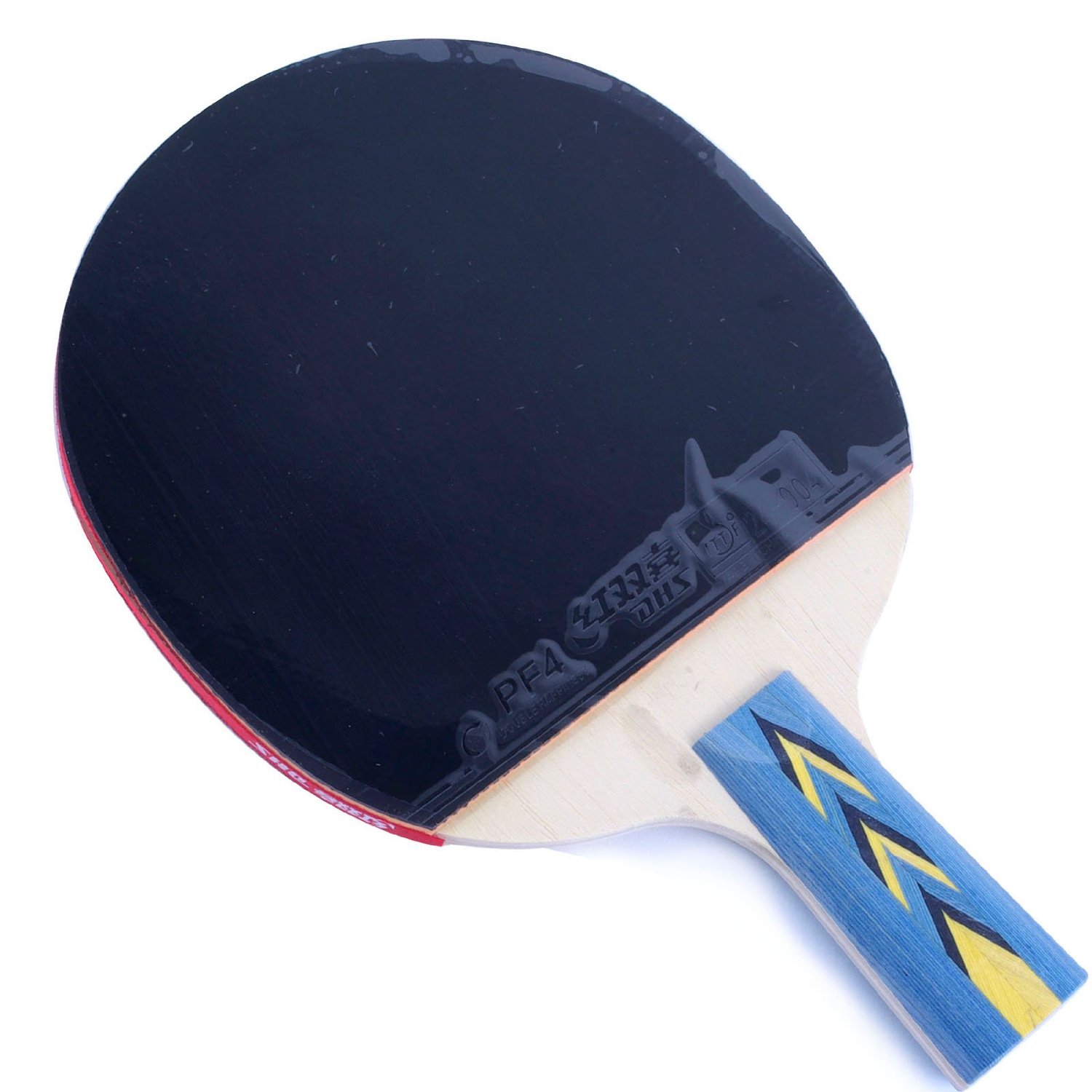 DHS 红双喜 直拍双面反胶三星乒乓球拍 A3006 黑色\/红色-DHS 红双喜运动户外健身-亚马逊 [红双喜乒乓球拍]