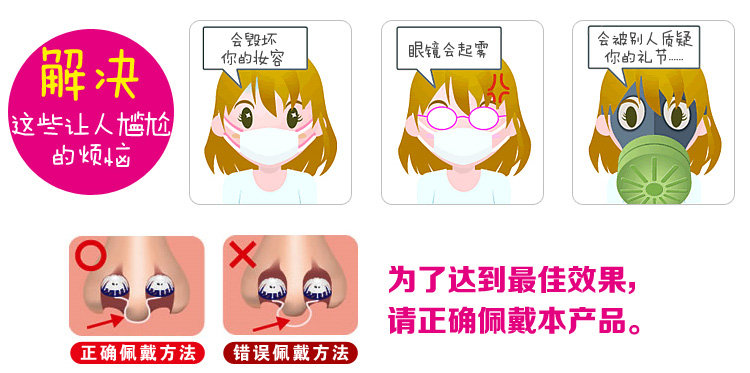 日本隐形口罩(NOSE MASK PIT)防雾霾鼻塞防粉尘油烟尾气二手烟 R号 3个入-PitStopper-价格 报价 图片
