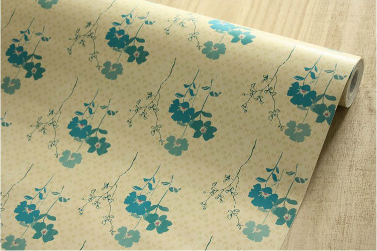 挚鑫 PVC自粘壁纸墙纸降落之花 唯美田园风4