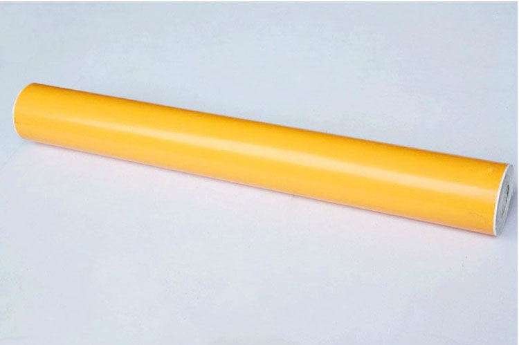 挚鑫 家具翻新贴纸 纯色墙纸 即时贴 淡雅黄墙纸