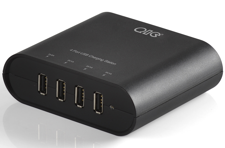 QIC DH4U-5A-BK 4口25W超大功率USB快速充