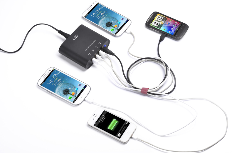 QIC DH4U-5A-BK 4口25W超大功率USB快速充