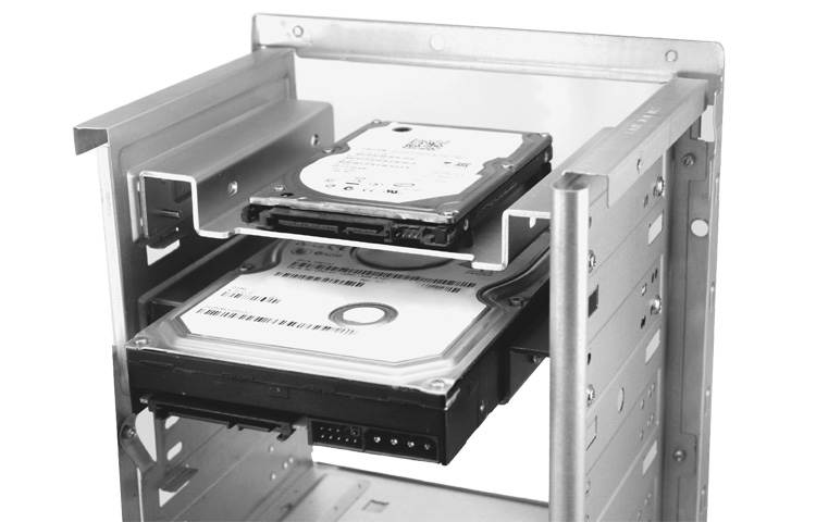 -SV 全铝2.5英寸或3.5英寸转5.25英寸台式机光