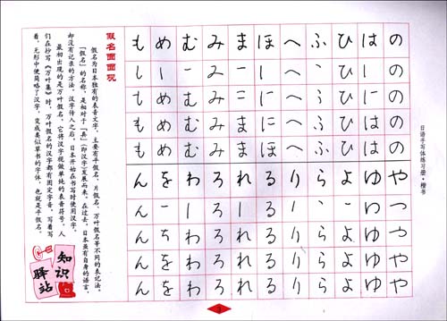 日语手写体练习册(楷行两体对照)\/仲山龙洞-图书-亚马逊中国[日语字帖]