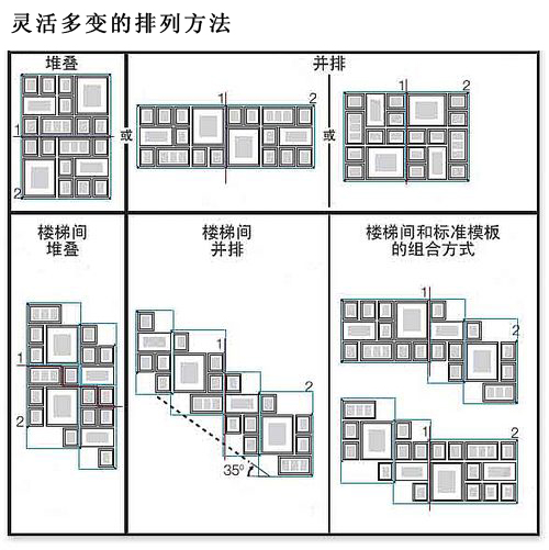 雅视20相框外单实木照片墙组合-黑色20a-1