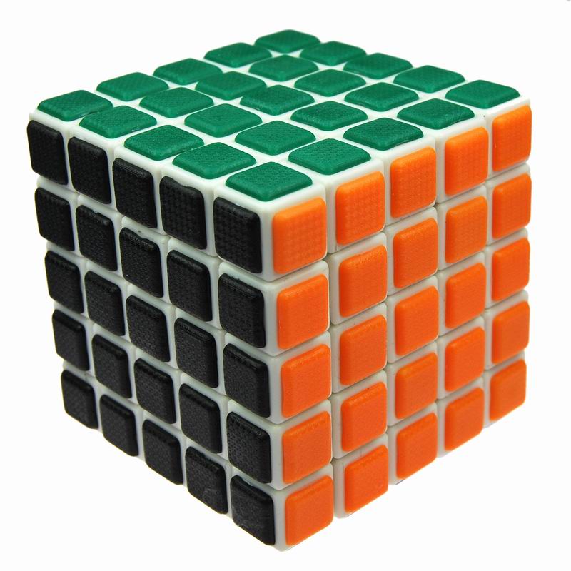 QJ奇积 五阶高档魔方 精装版 白色高档贴片 顶