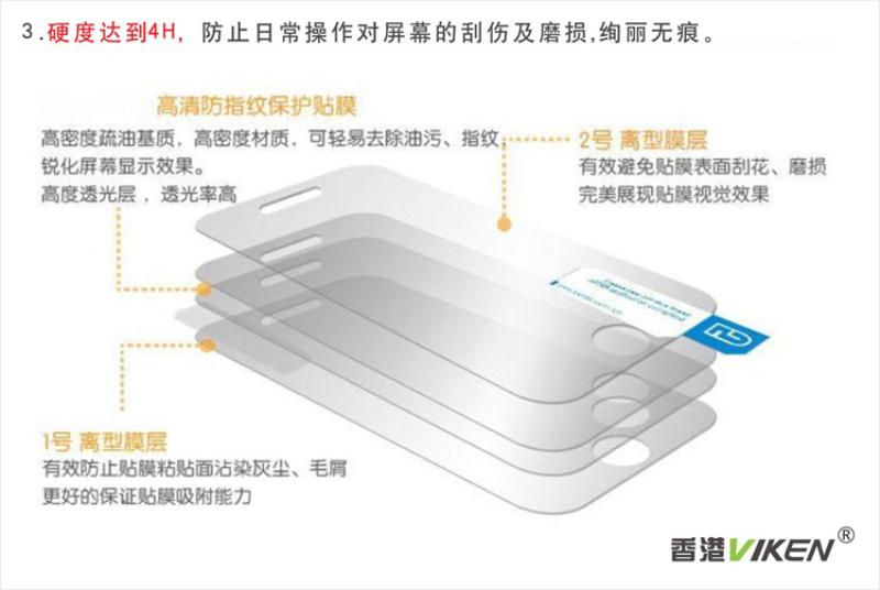 VIKEN维肯 HTC G14(Z710e)原厂专业钻石膜 高清防指纹完美润眼贴膜 最极限低价换专业级享受-手机\/通讯-亚马逊