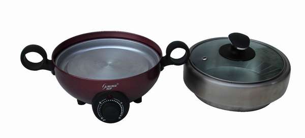 欧宁多功能分体式电火锅HJ-80A1(不锈钢1.9升