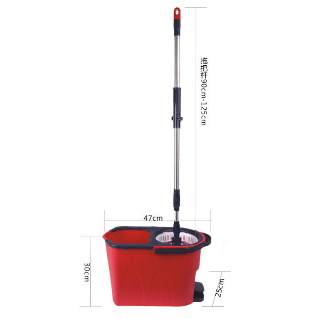 伊司达 电动双驱清洗甩干拖把 红色 ES1217