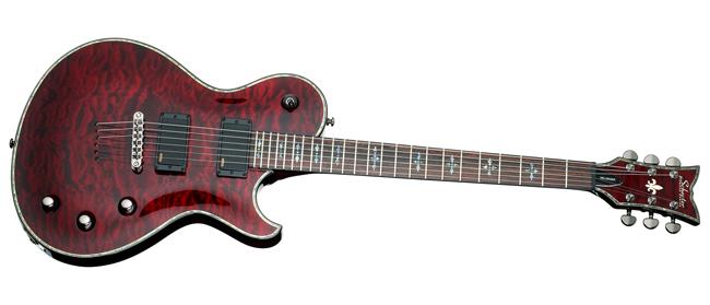 Schecter Hellraiser Solo-6 电吉他 (絮状红)在亚