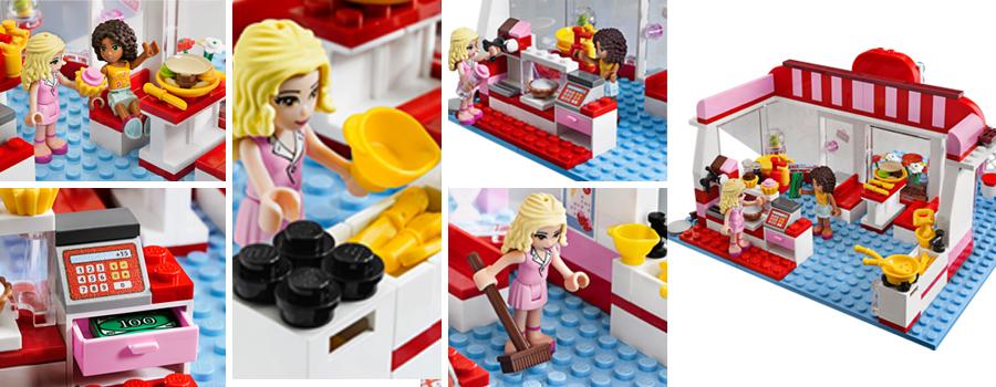 <em>LEGO</em>+<em>乐高</em>女孩系列城市公园<em>咖啡厅</em>3061-玩具